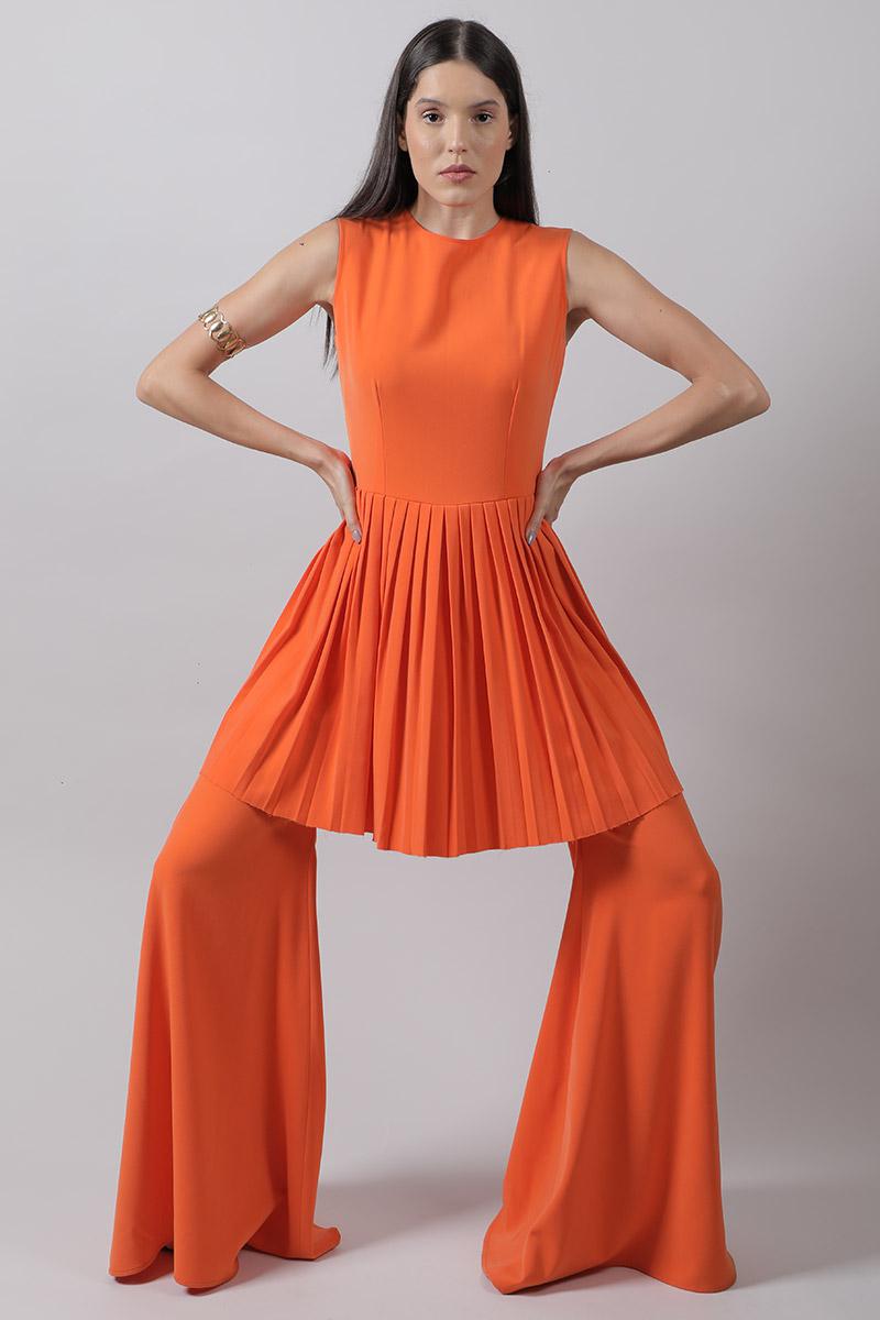 Knife Peplum Jumpsuit