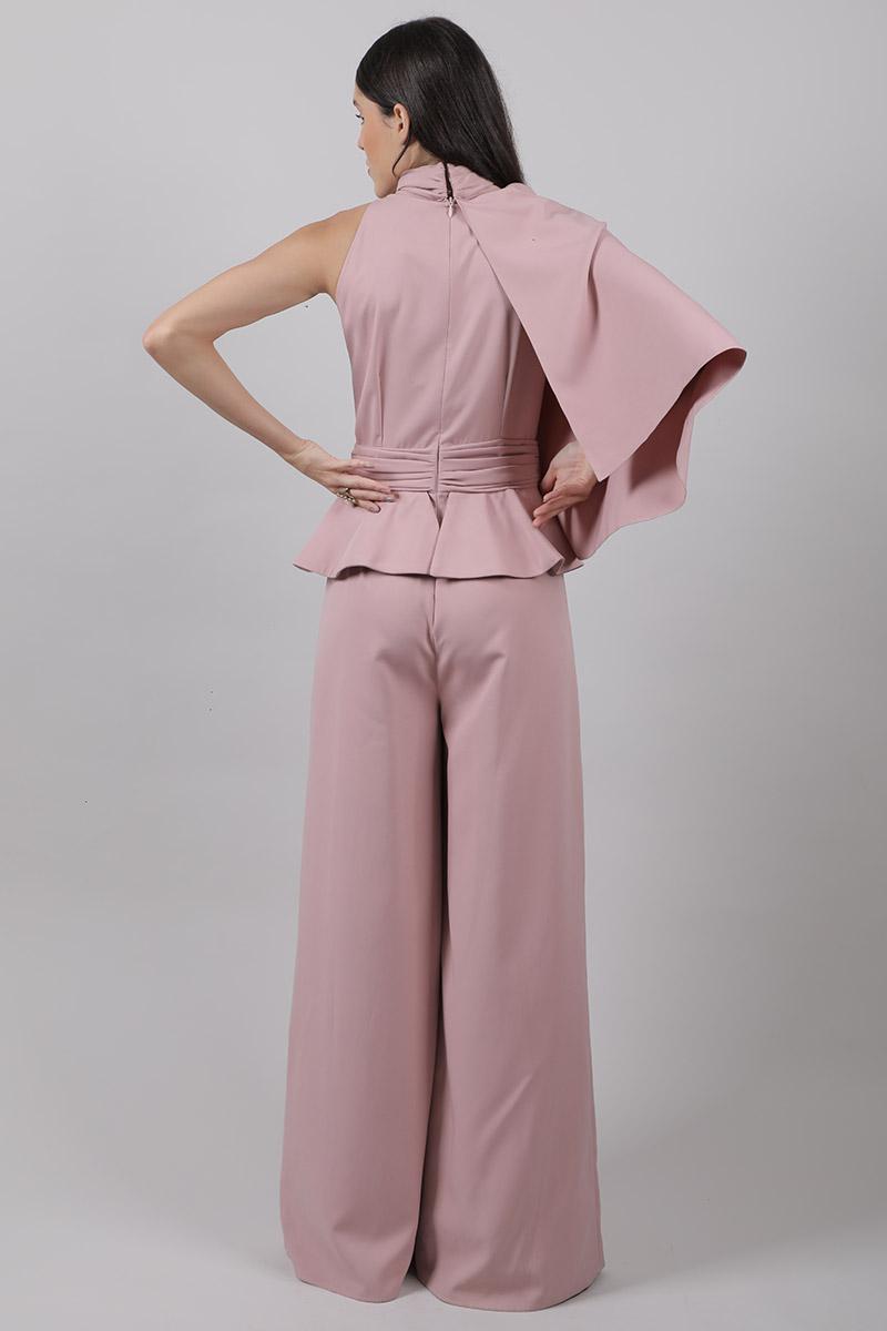 Jumpsuit with Cape and Peplum
