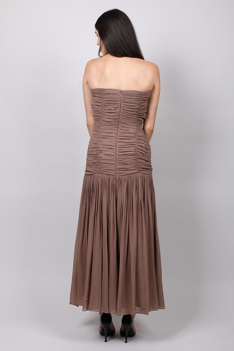 Off Shoulder Ruched Dress
