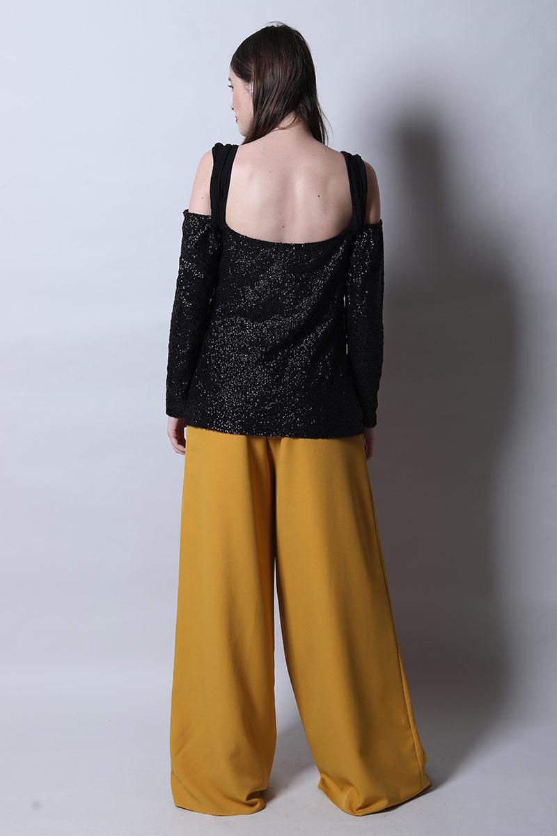 Off Shoulder Sequin Top