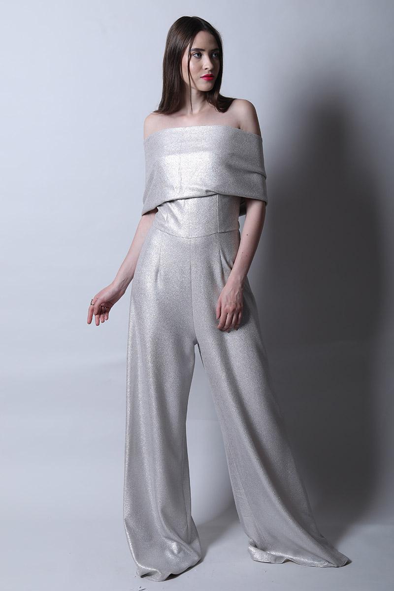 Off Shoulder Band Jumpsuit