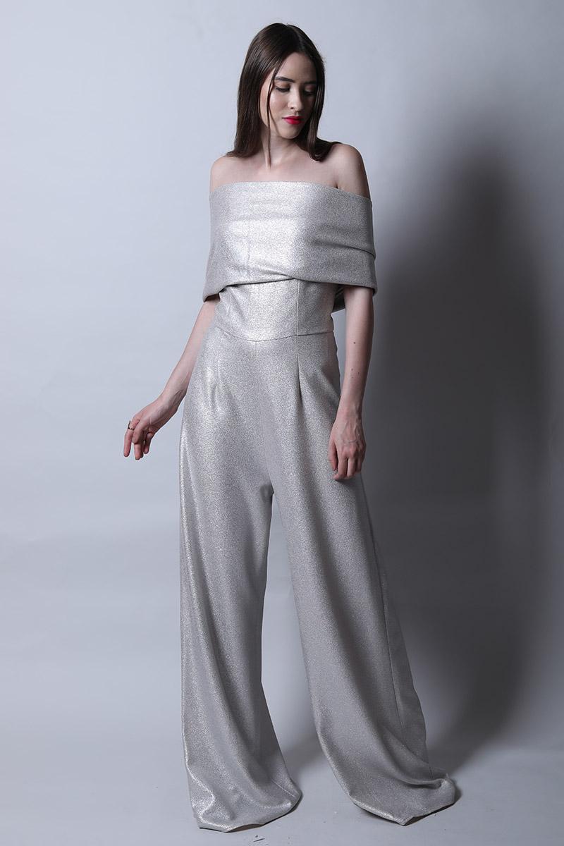 Off Shoulder Band Jumpsuit
