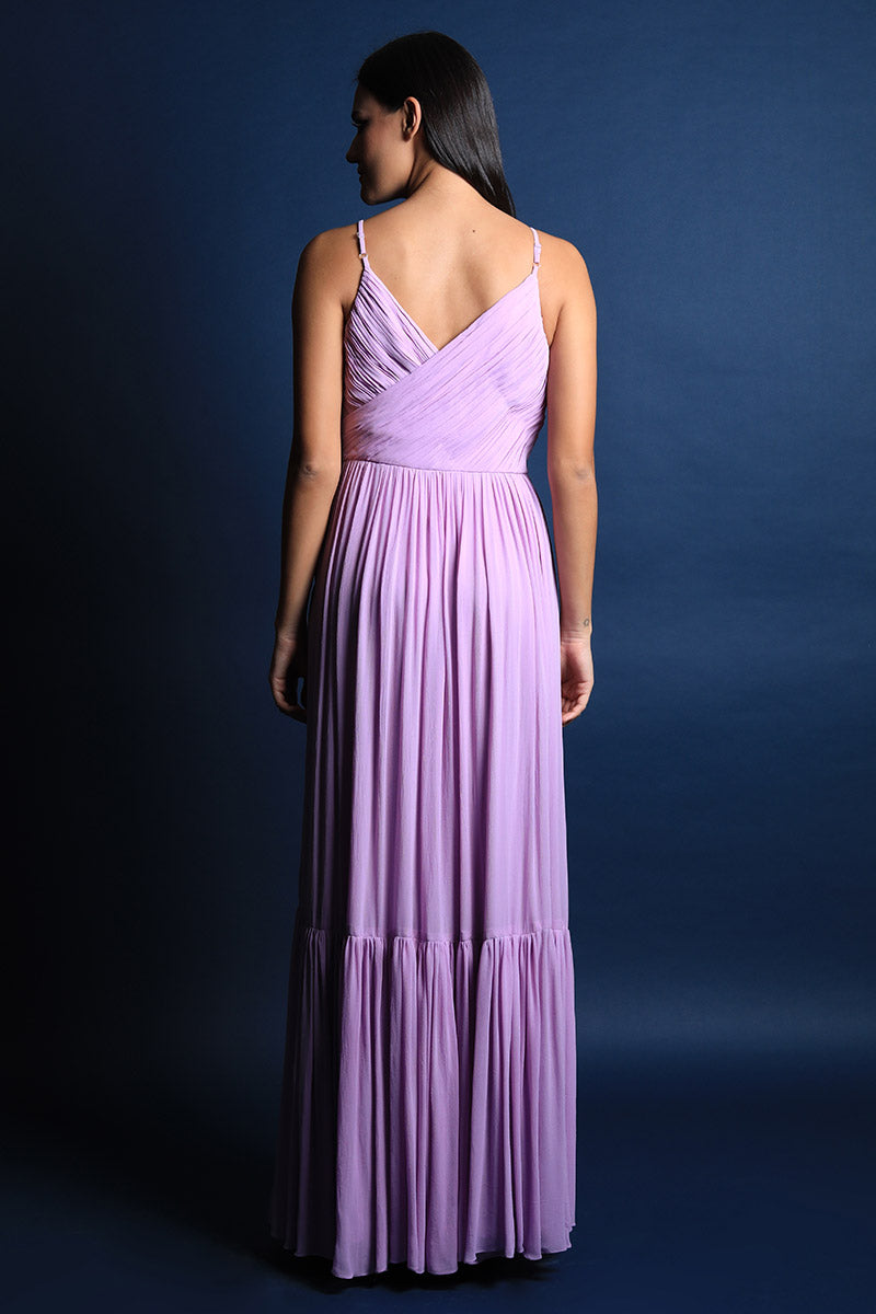 Strappy Overlapping Maxi Gown