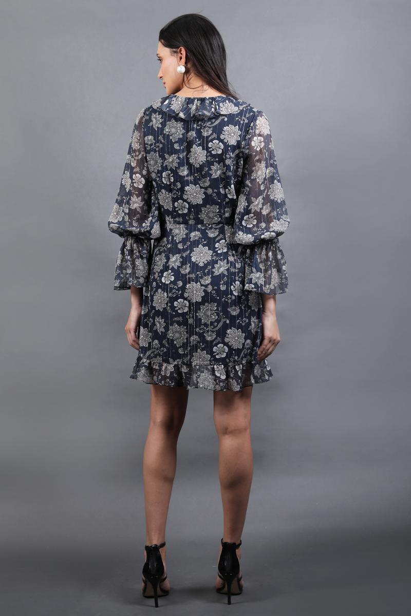 Wrap Dress With Ruffles