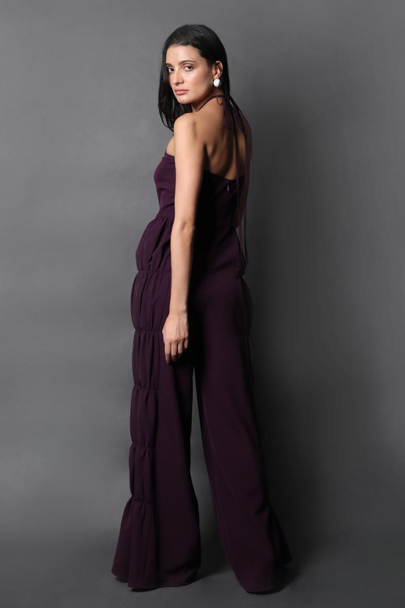 Halter Neck Tie Up Jumpsuit