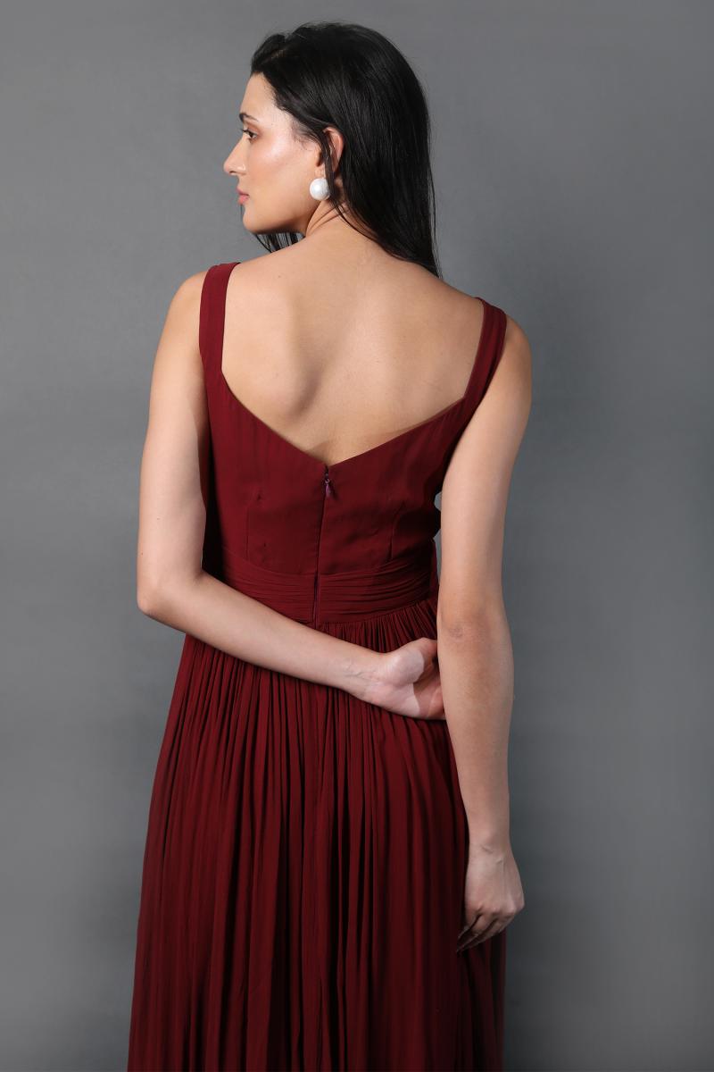 Diamante Neck Midi Dress