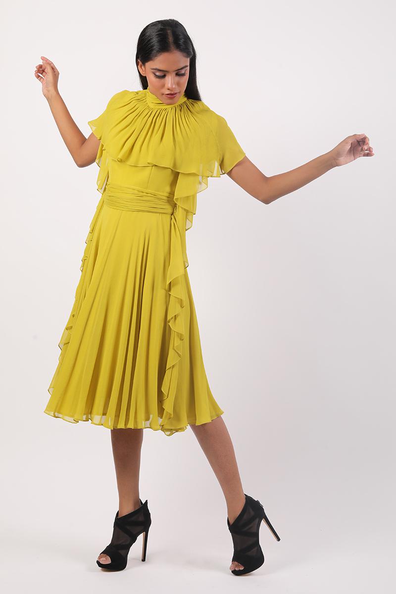 Ruffle Detail Dress