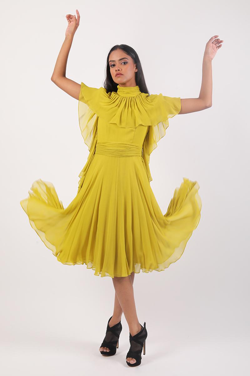 Ruffle Detail Dress