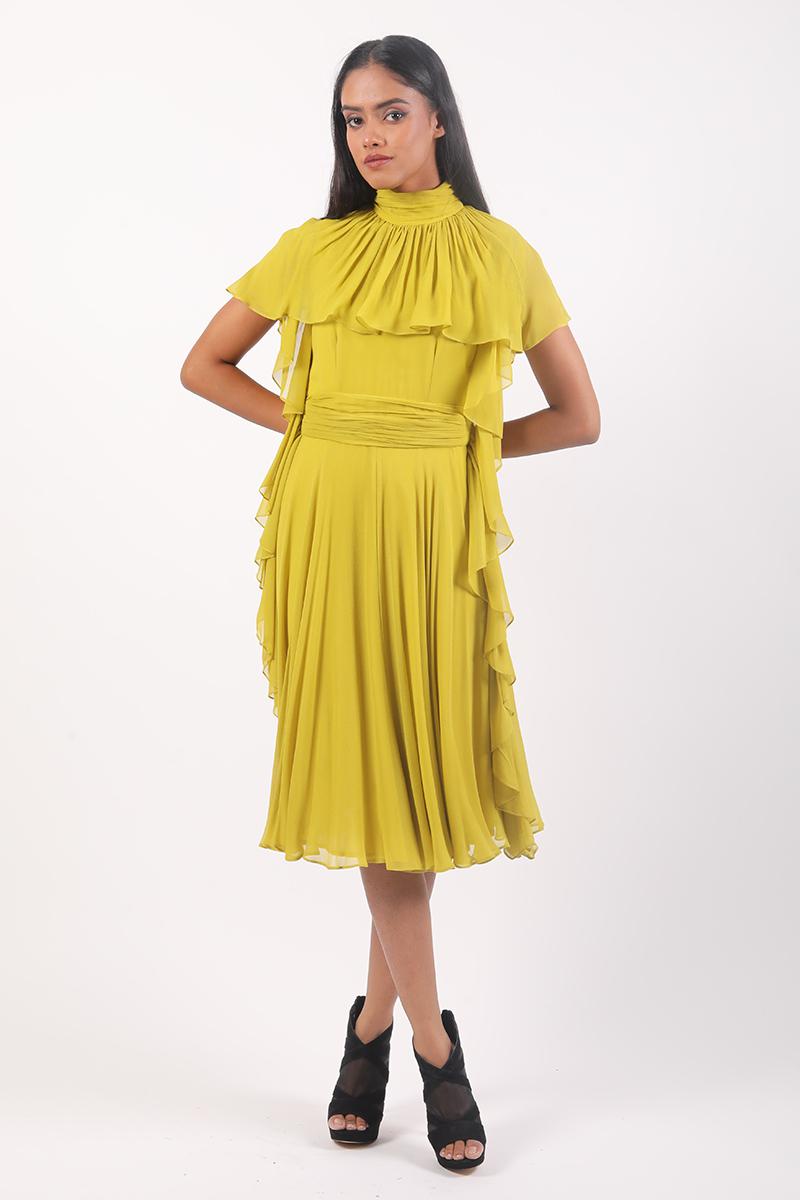 Ruffle Detail Dress