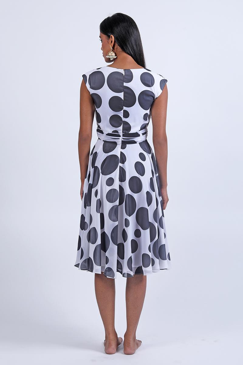 Black And White Polka Dot Dress