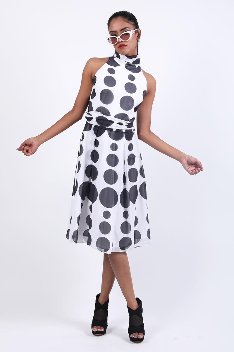 Halter Polka Dot Dress