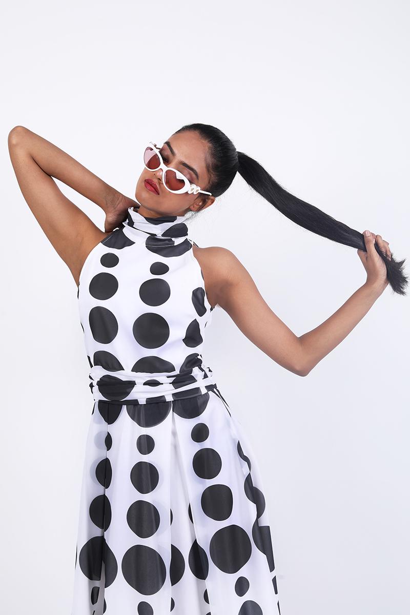 Halter Polka Dot Dress
