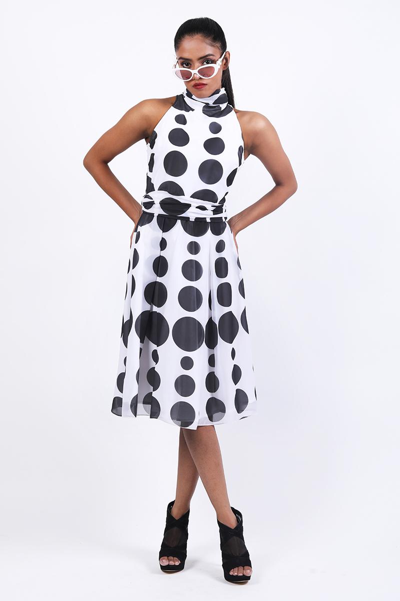 Halter Polka Dot Dress