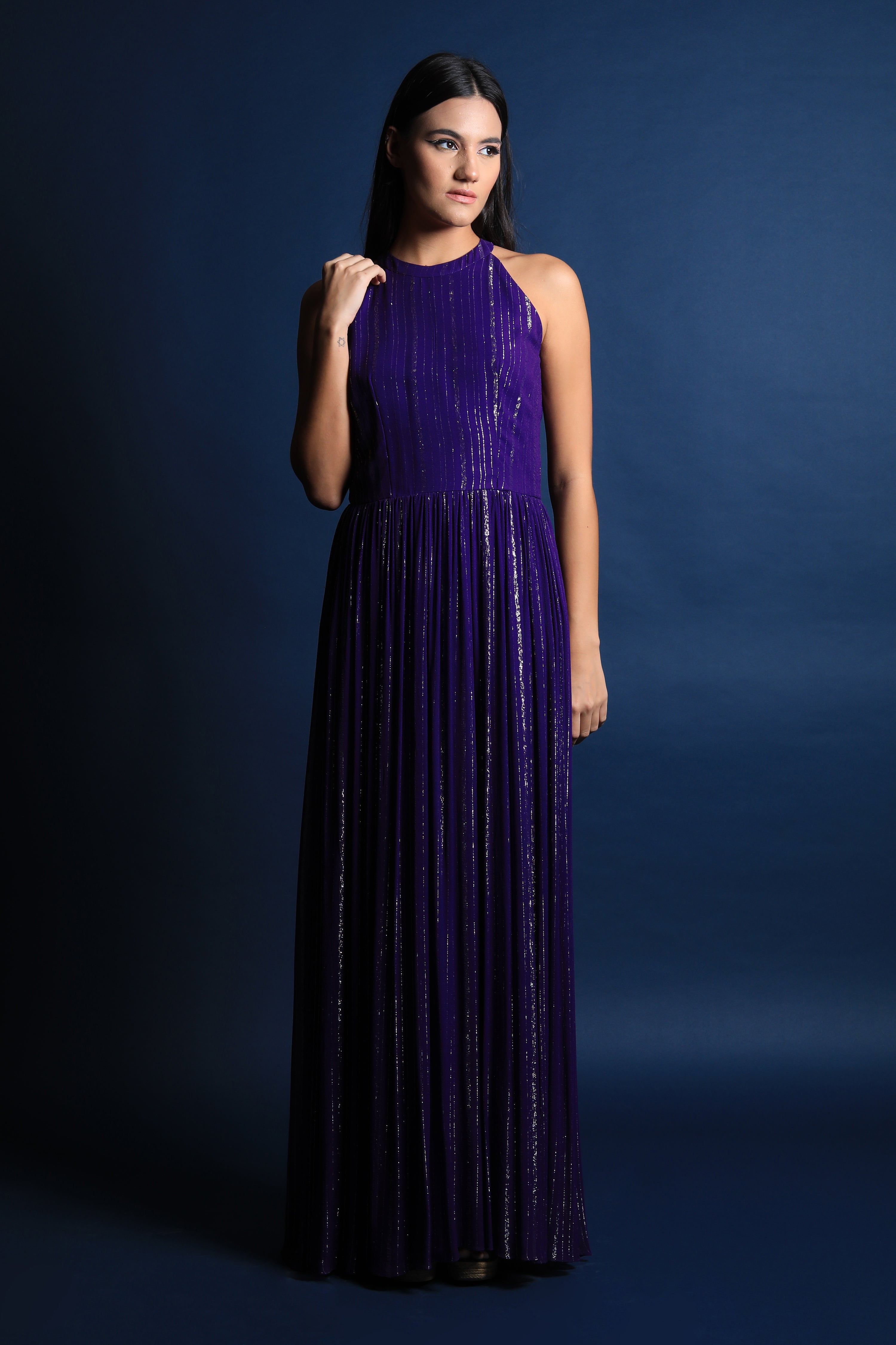 Halter Neck Maxi Dress