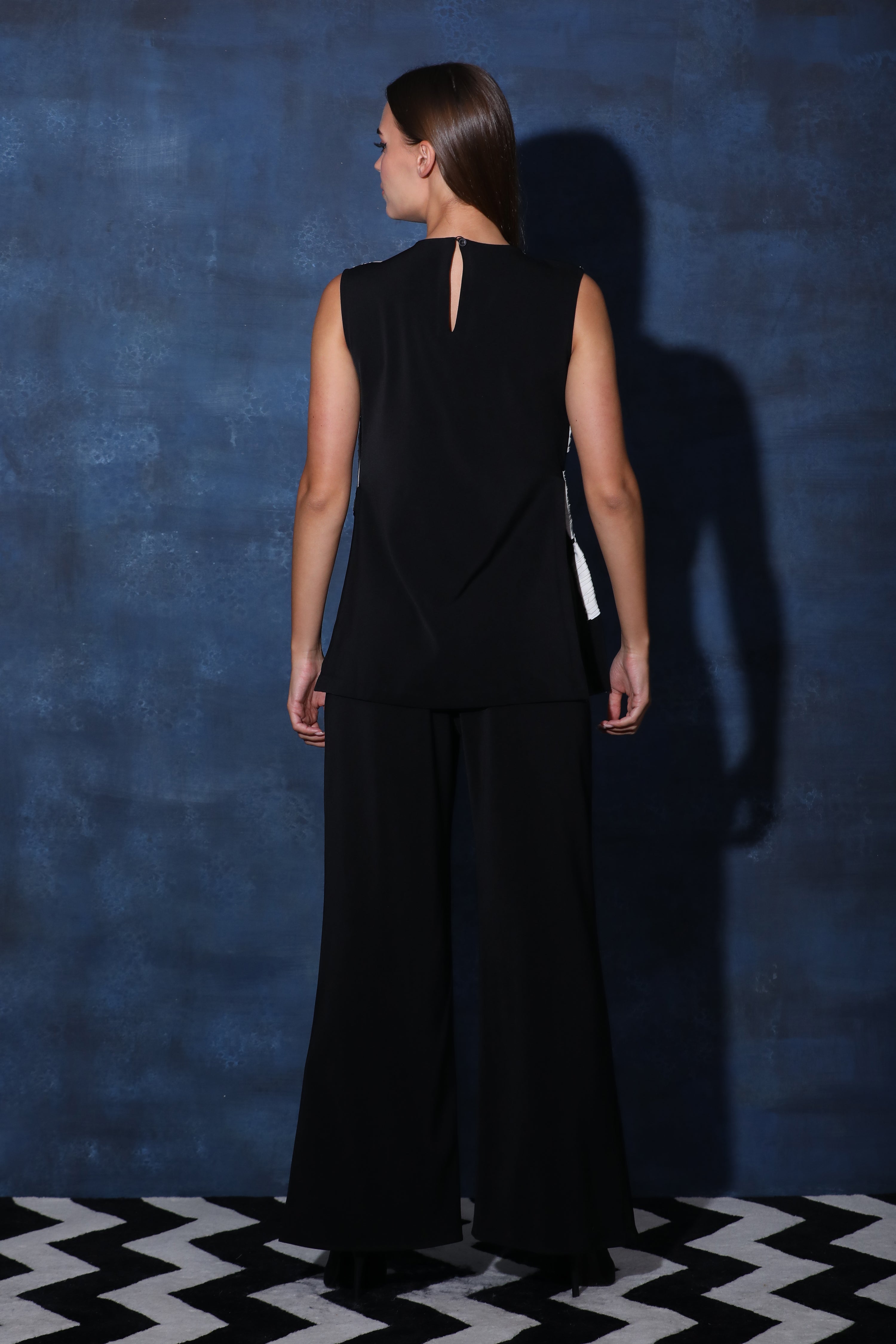 Black Full Sleeve Crop Jacket with Fringes