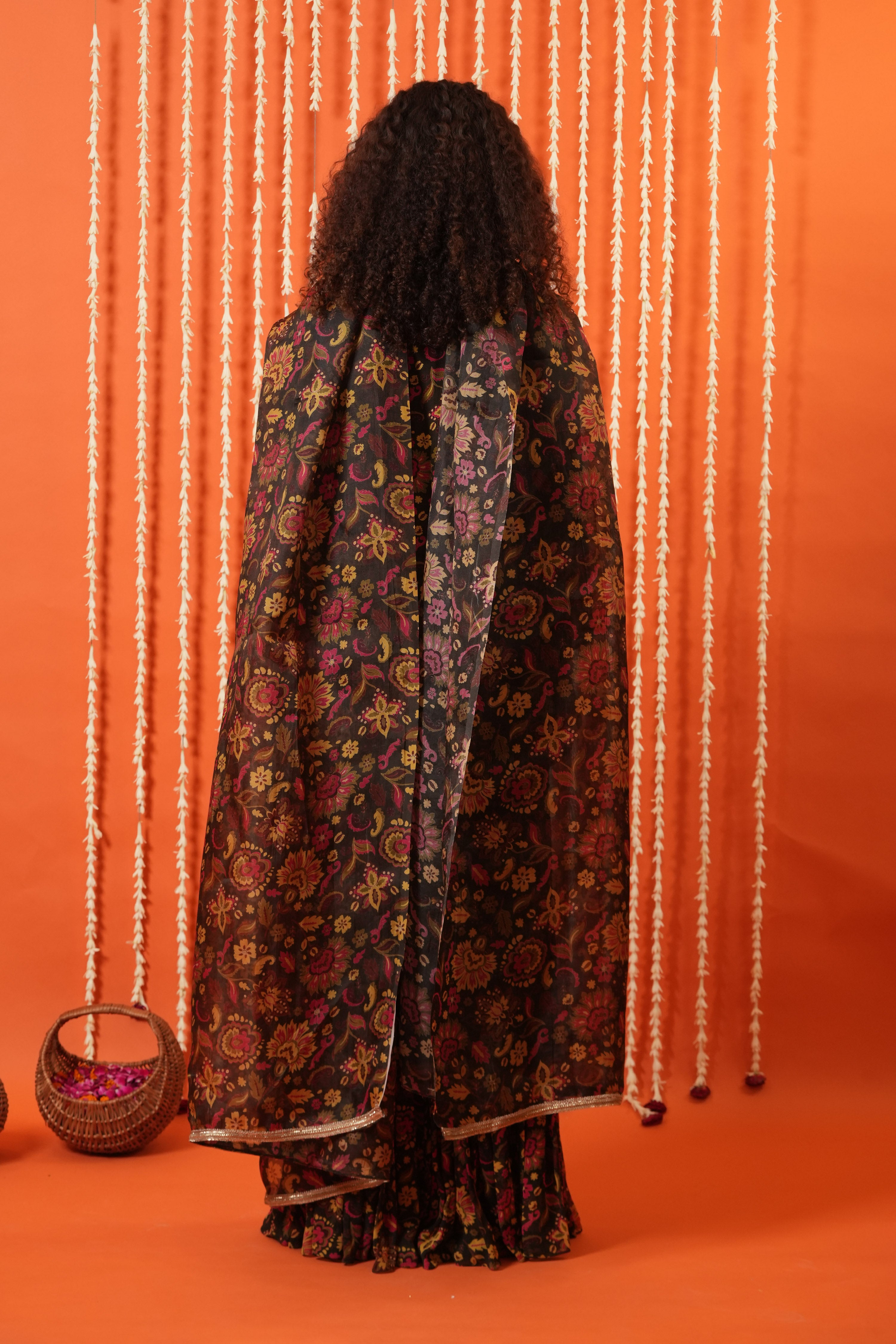 V Neck Tie Up Kurta Set