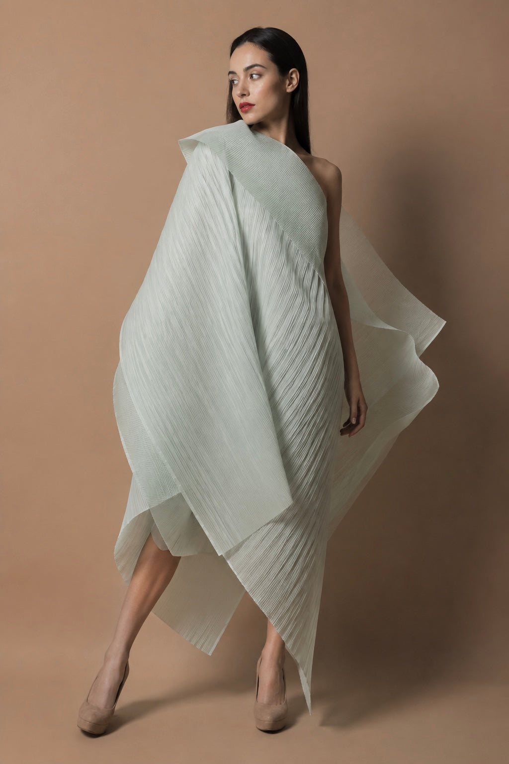 Asymmetrical Organza Dress
