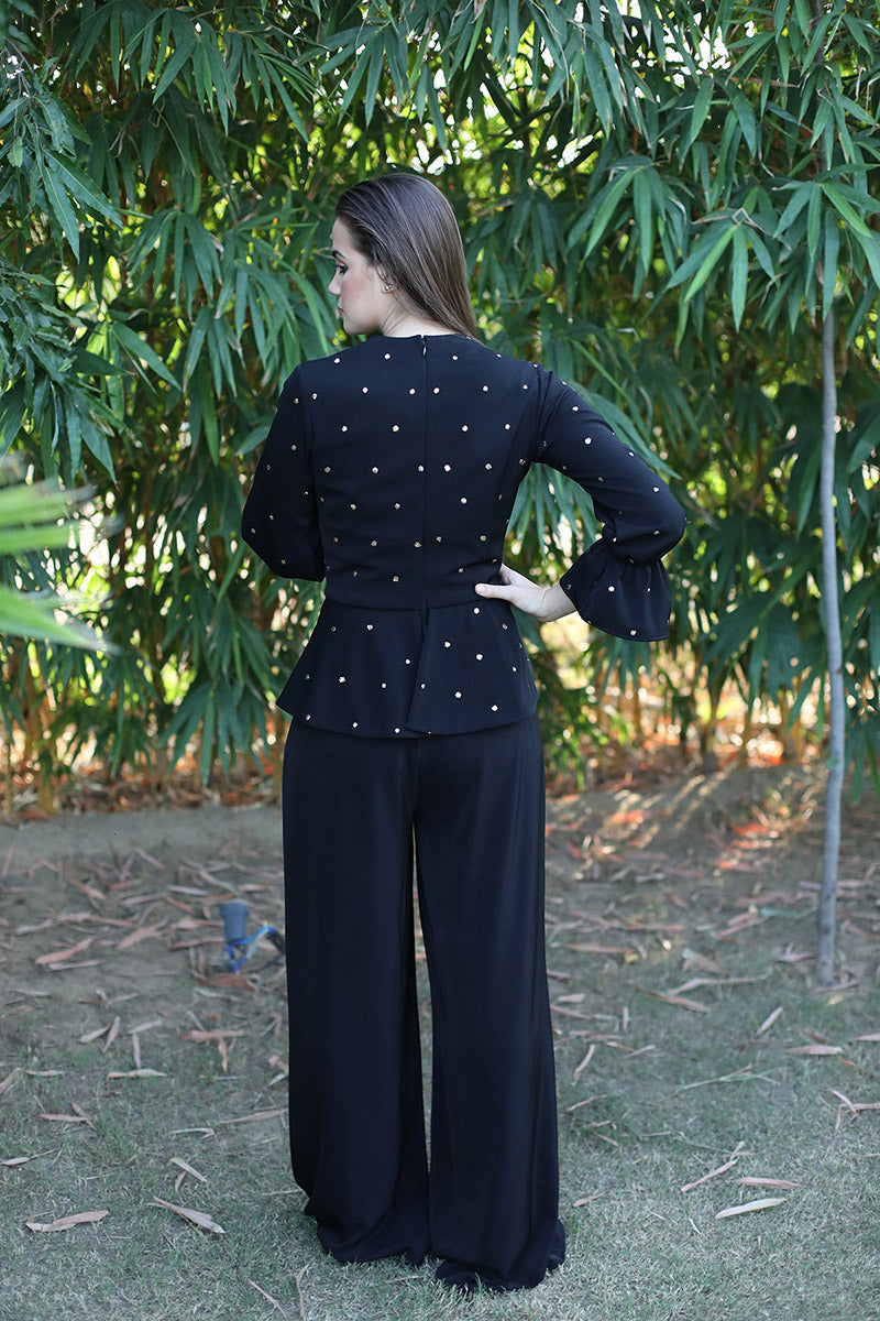 Notch Collar Jumpsuit