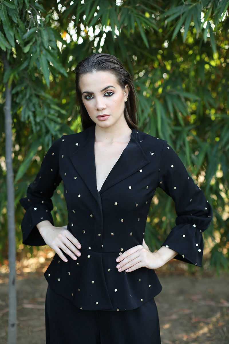 Notch Collar Jumpsuit