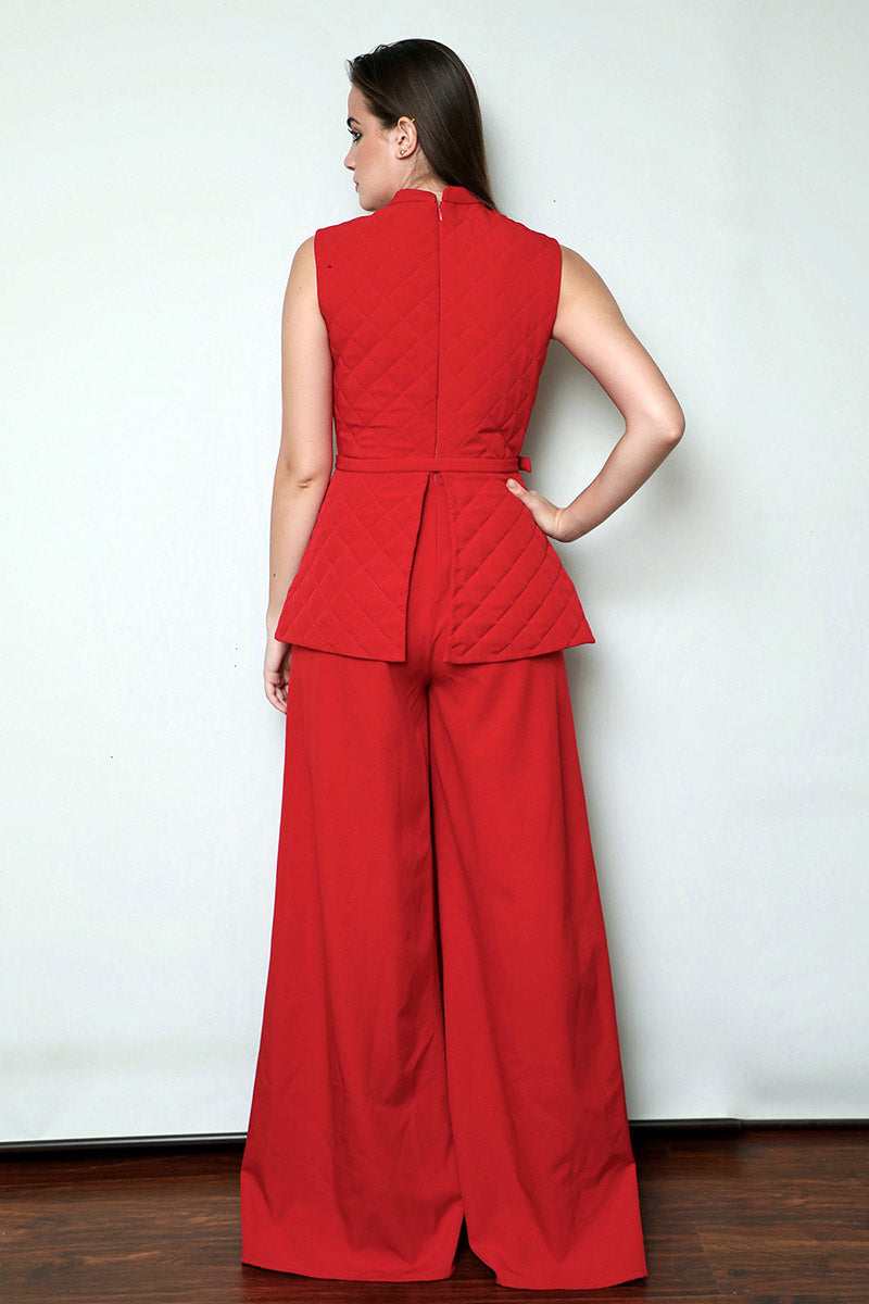 Band Neck Jumpsuit