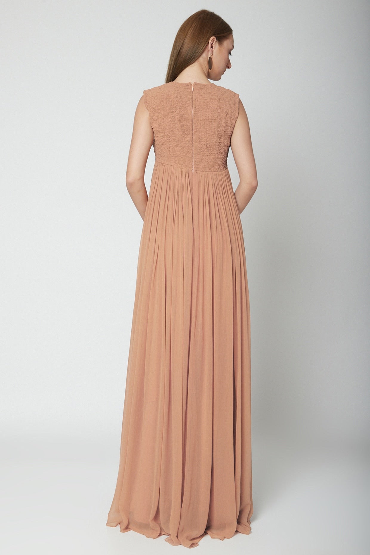 Smocking Detail Gown