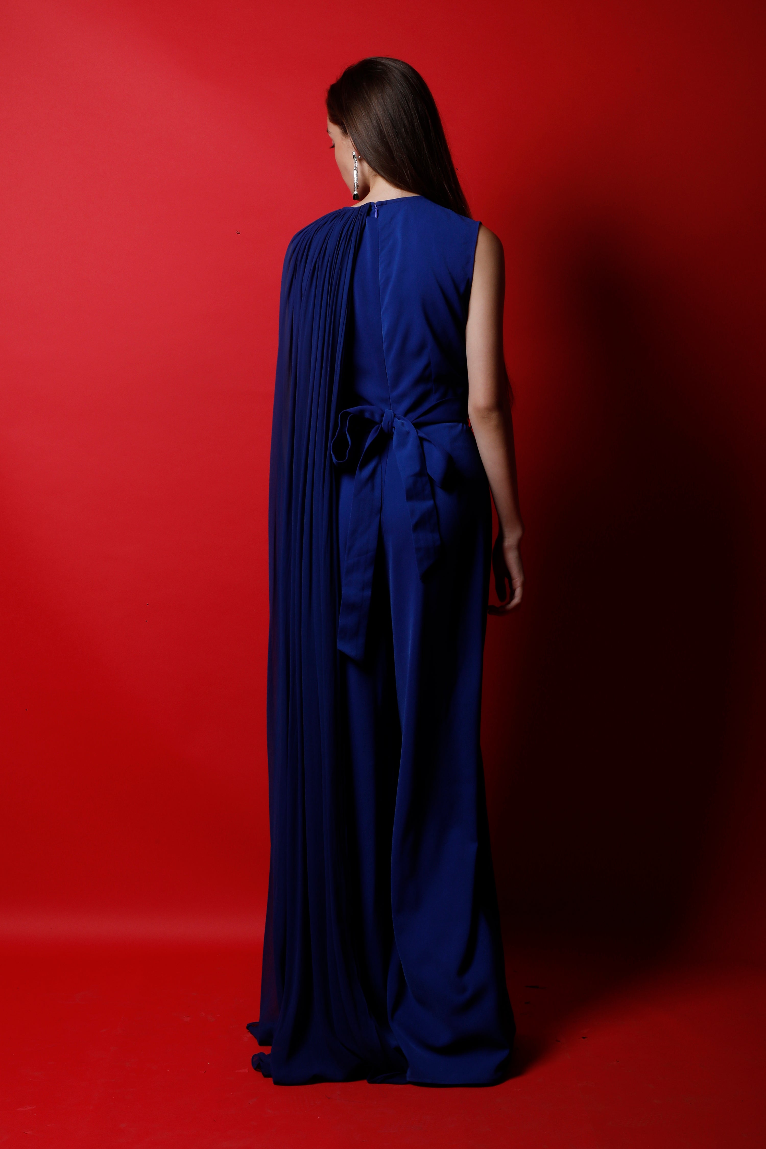 Jumpsuit with Flag Drape