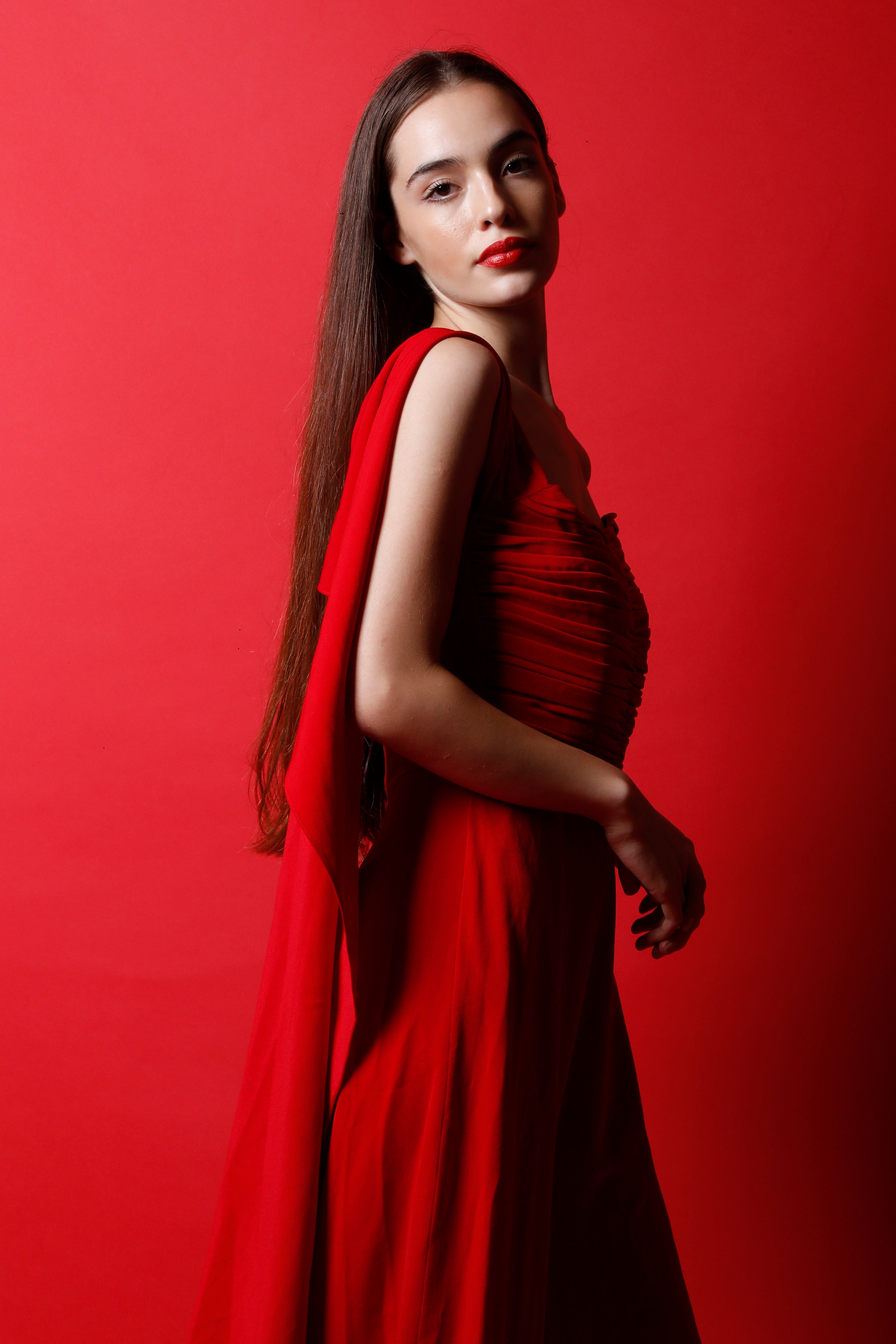 Corset Jumpsuit with Drape