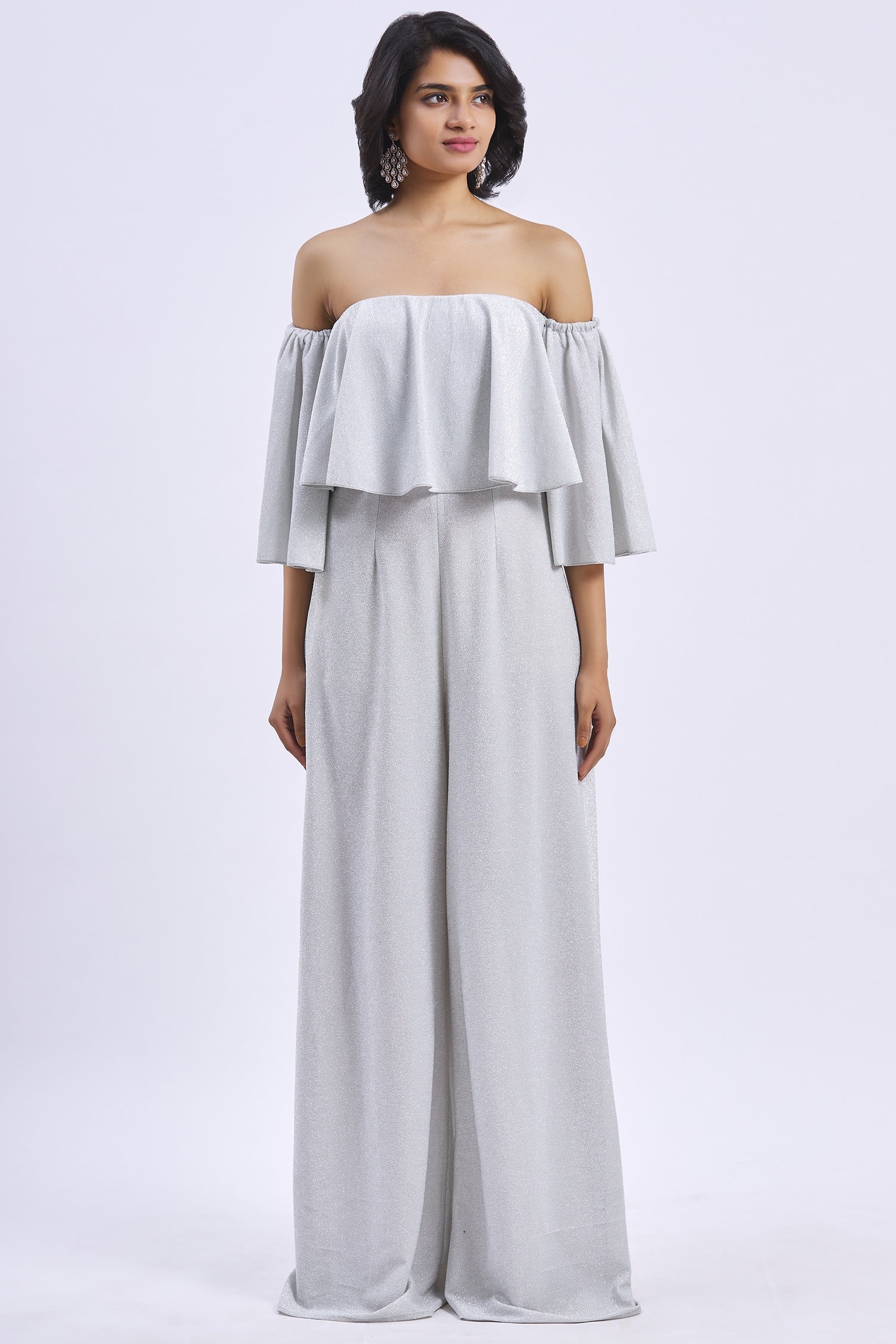 Ruffled Off Shoulder Jumpsuit