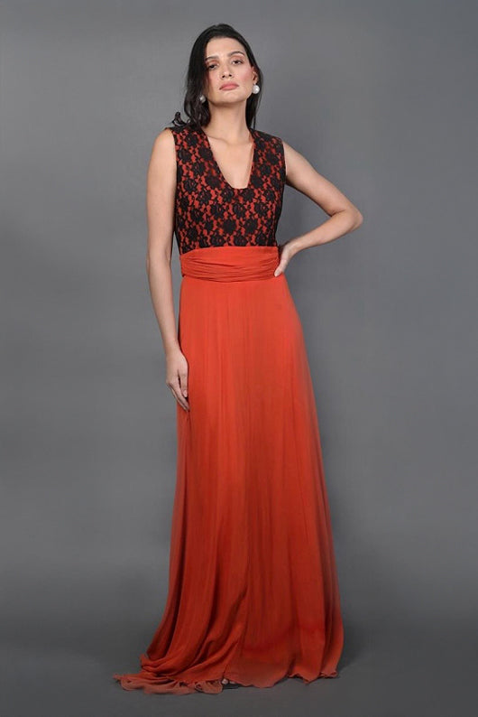 Lace Body Gown