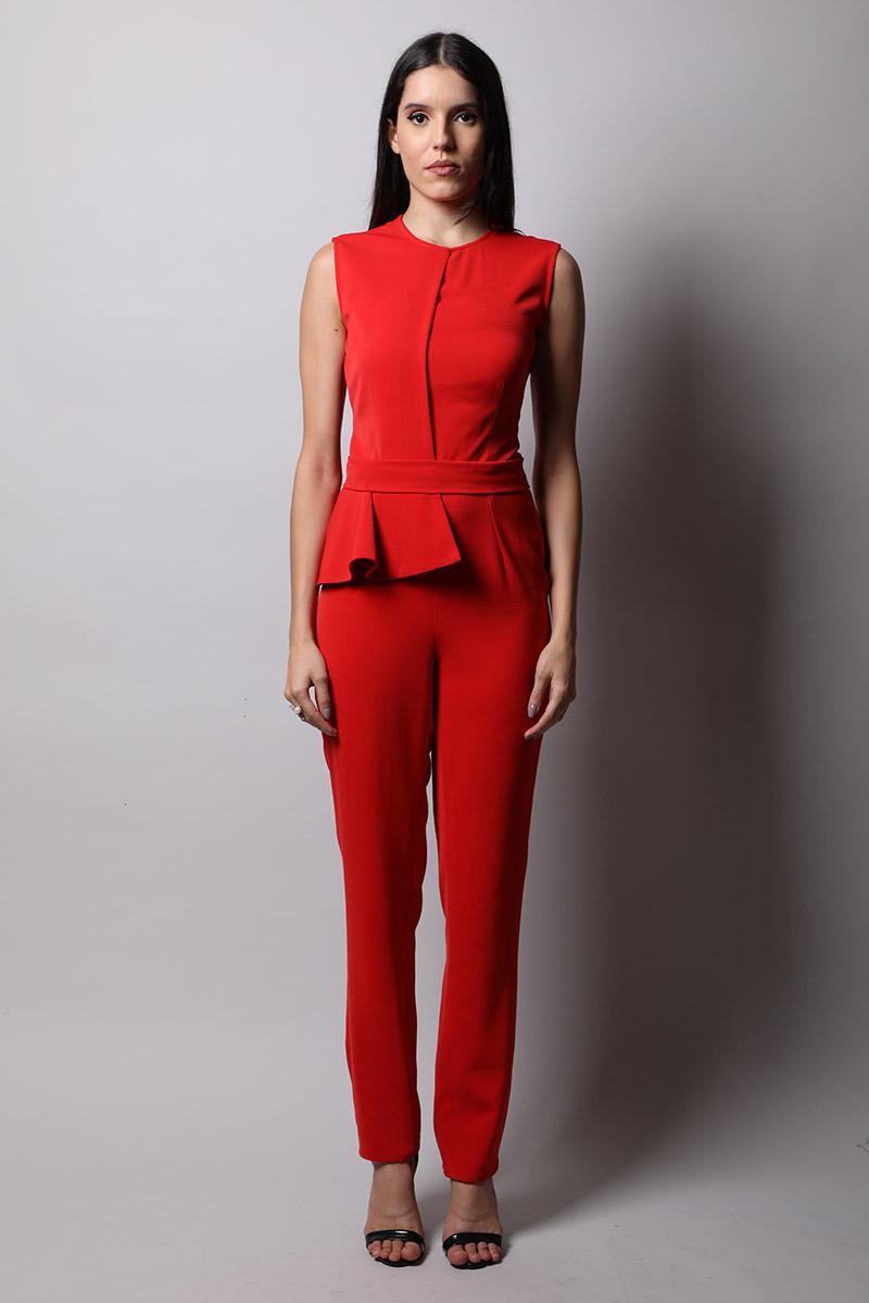 Overlapping Bodice Jumpsuit