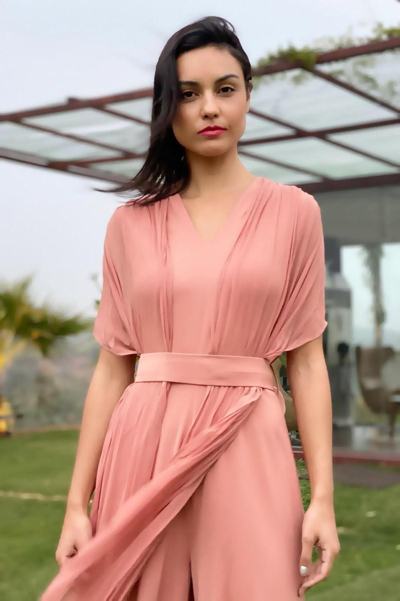 V NECK JUMPSUIT