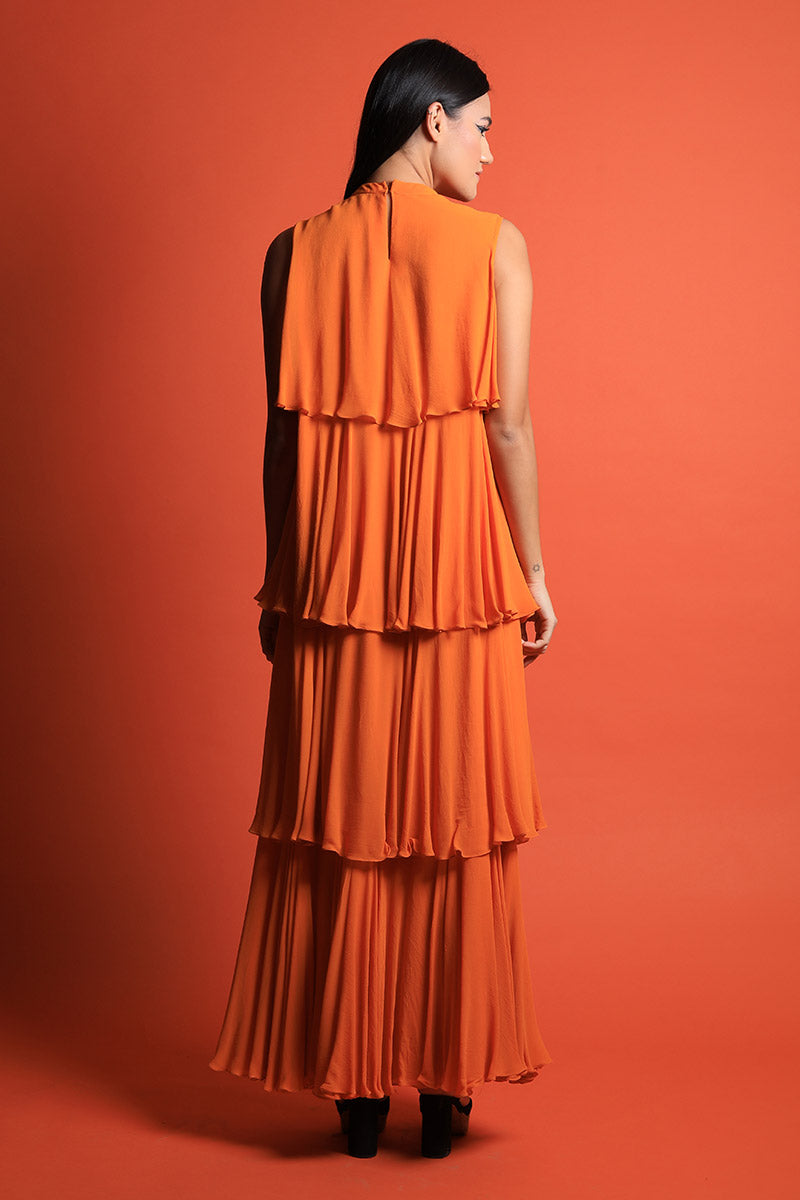 Tiger Stone Tiered Maxi Gown