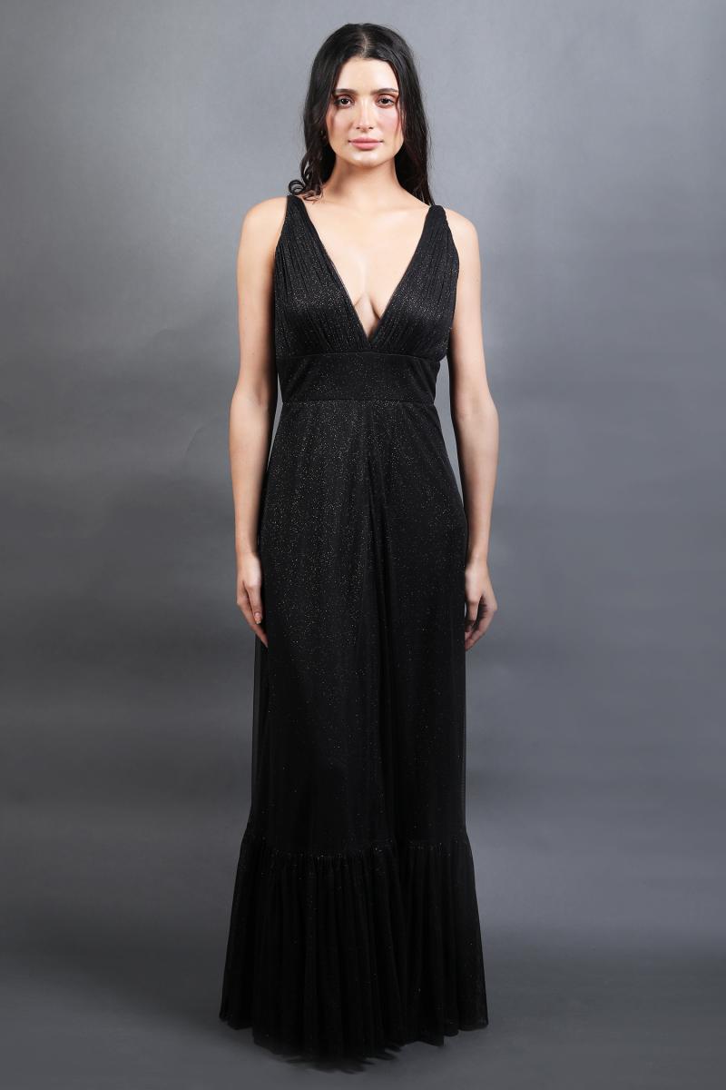 V Plun Ging Neck Maxi