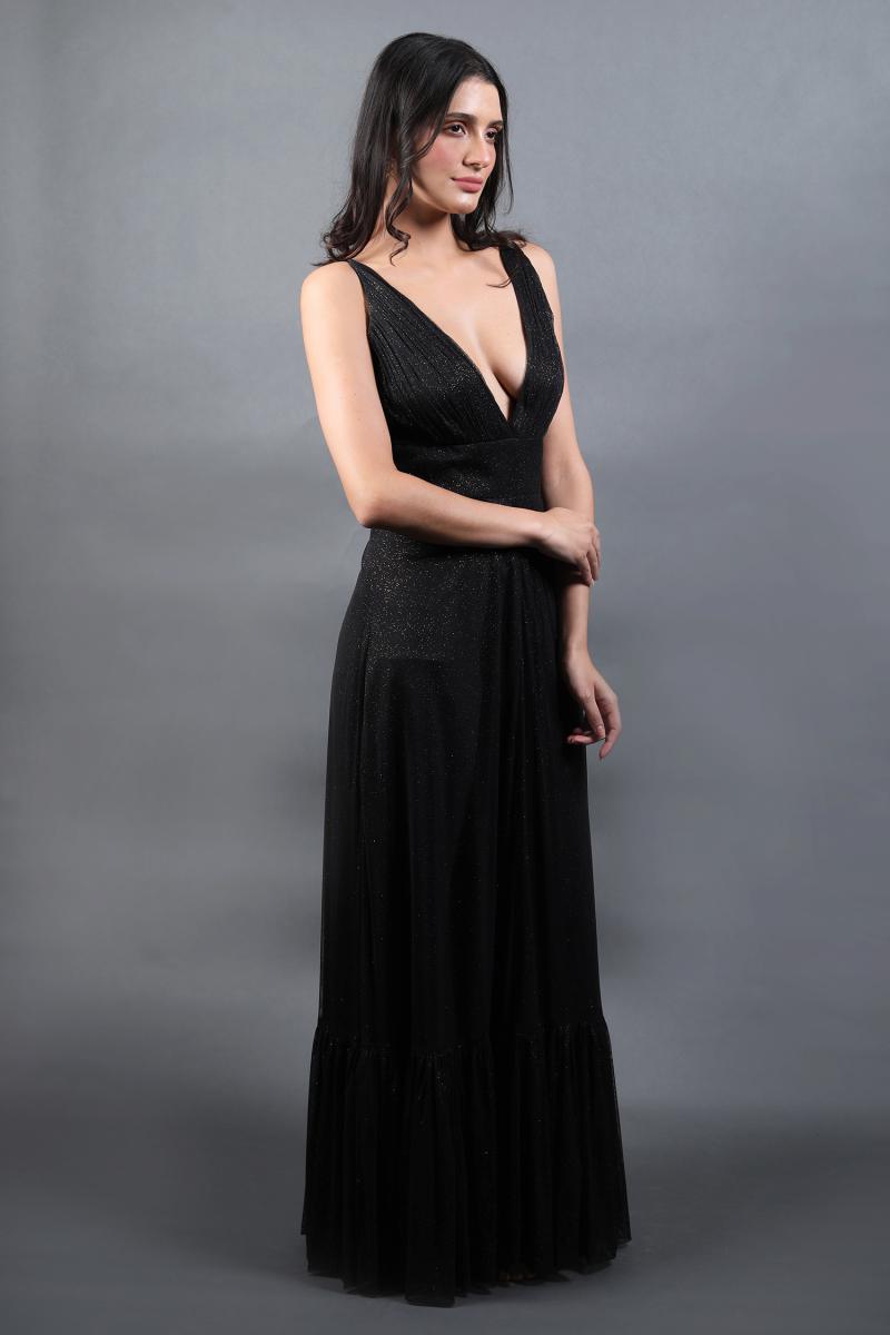 V Plun Ging Neck Maxi