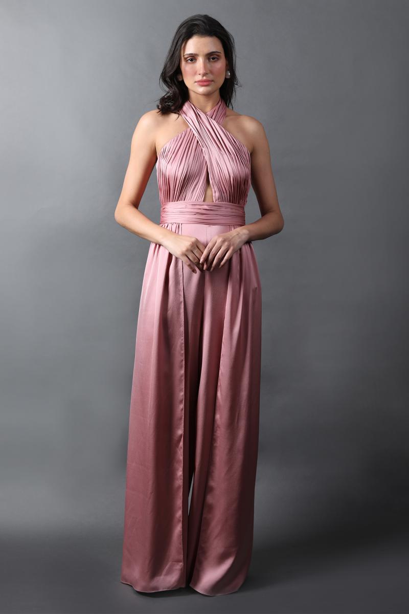 Criss Cross Neck Jumpsuit