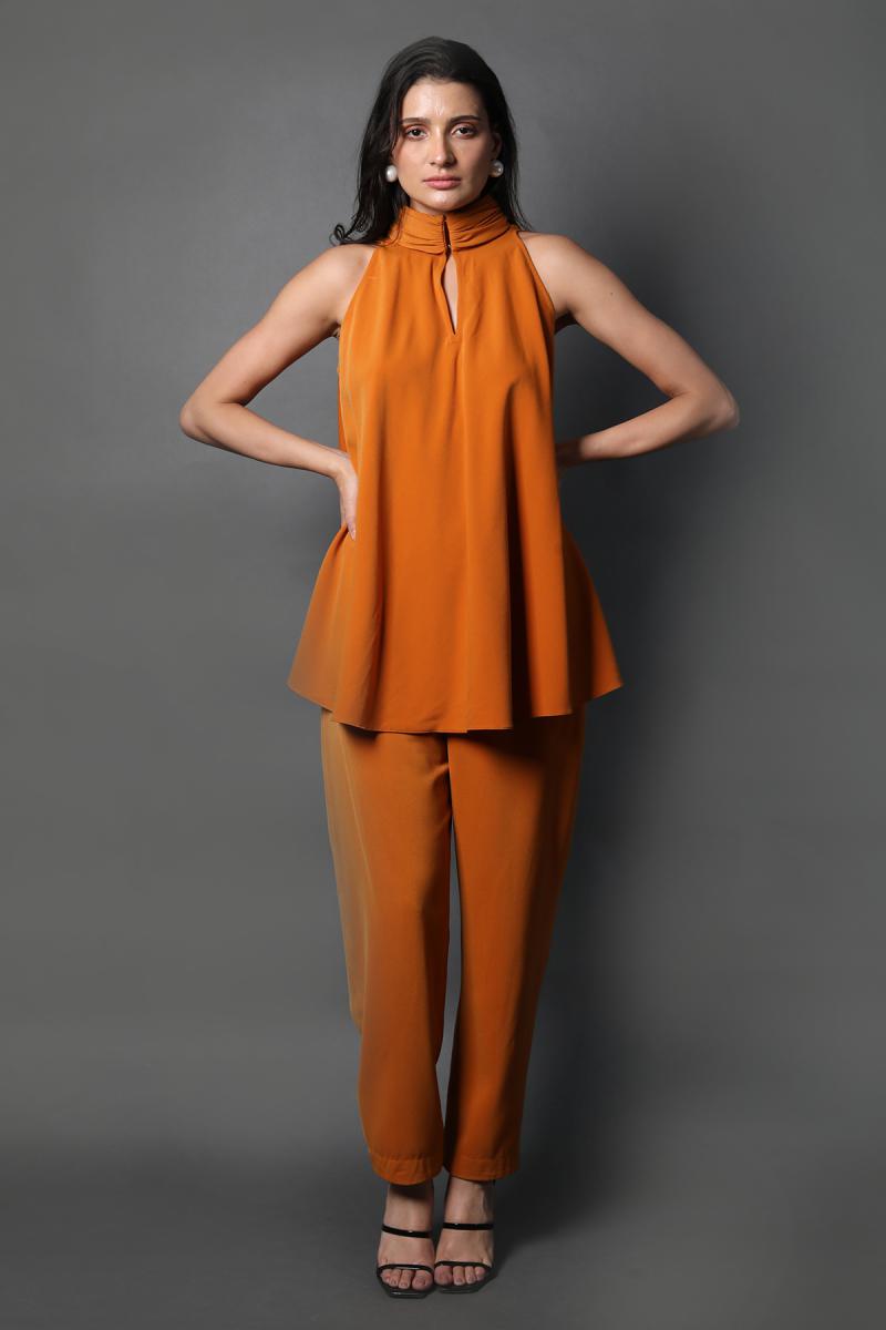 Halter Neck Top Pants Co-ord Set