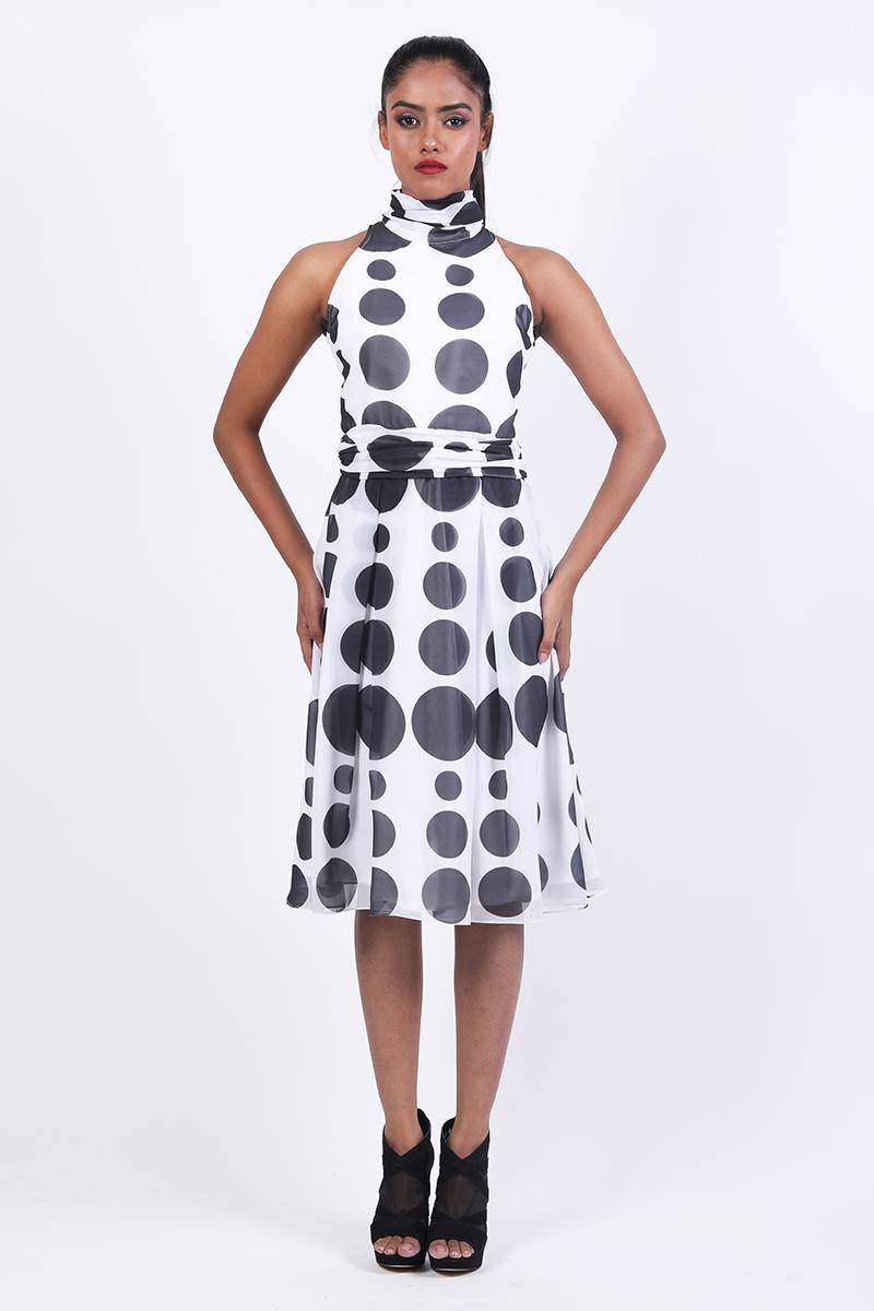 Halter Polka Dot Dress