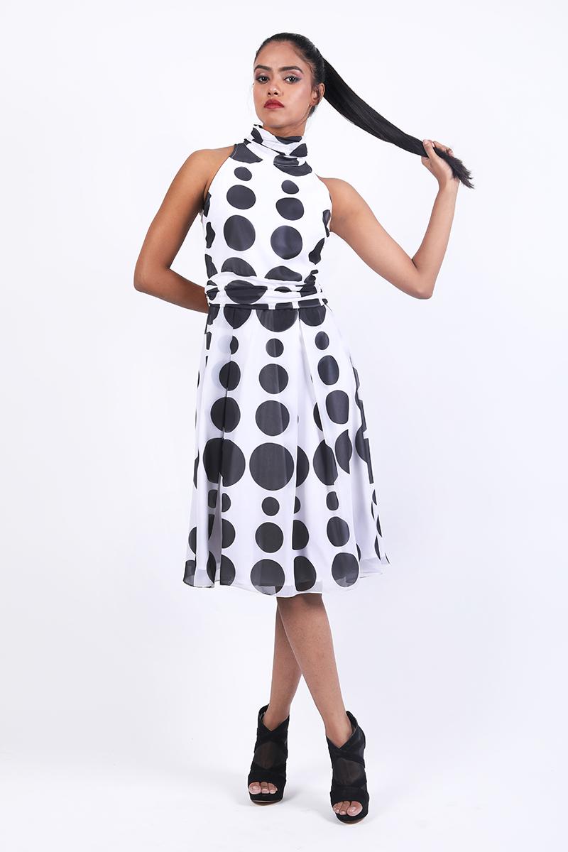 Halter Polka Dot Dress