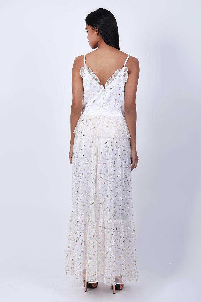 Strappy Deep V Neck Dress