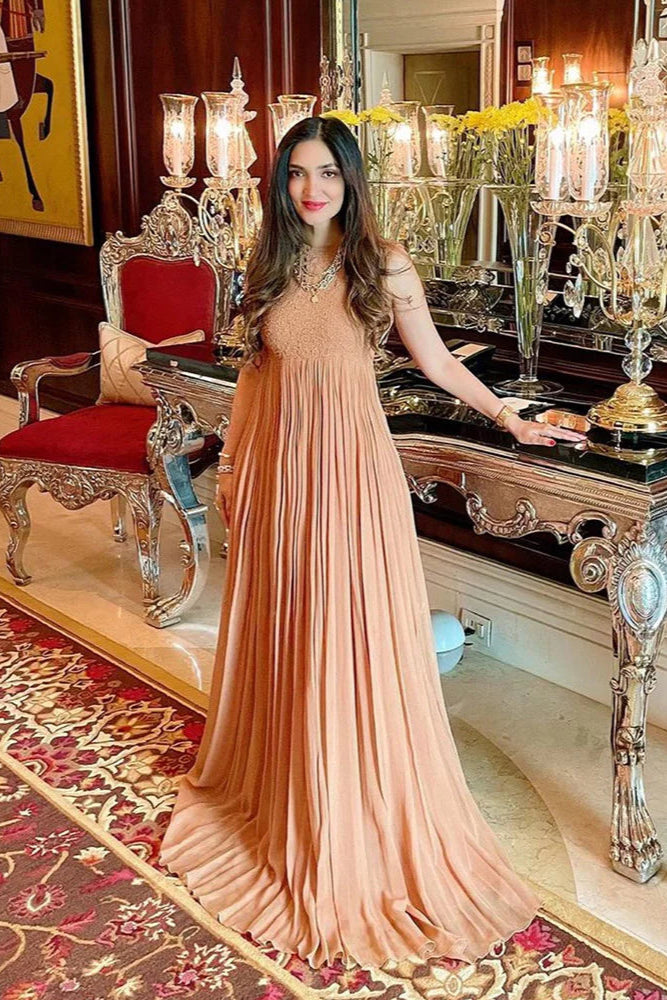 Smocking Detail Gown