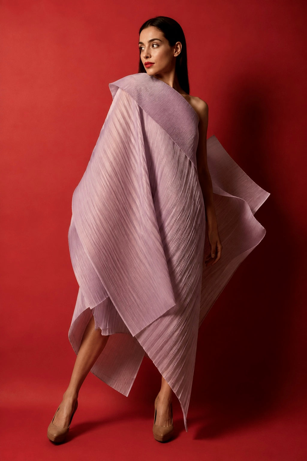 Asymmetrical Organza Dress