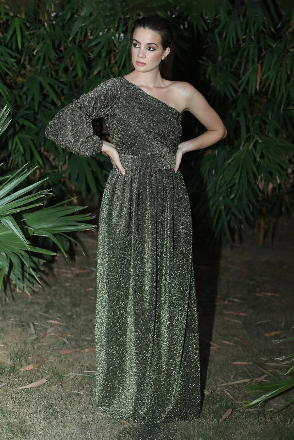 One Shoulder Gown