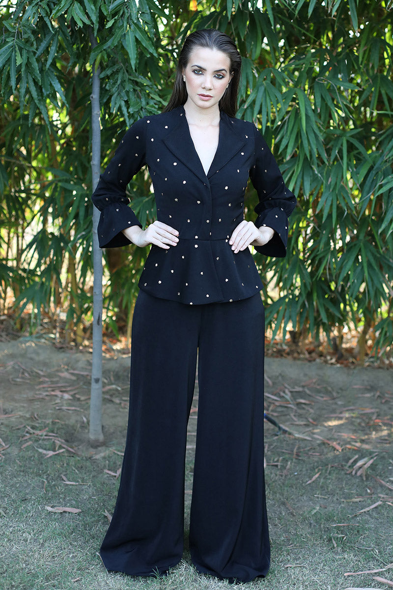 Notch Collar Jumpsuit