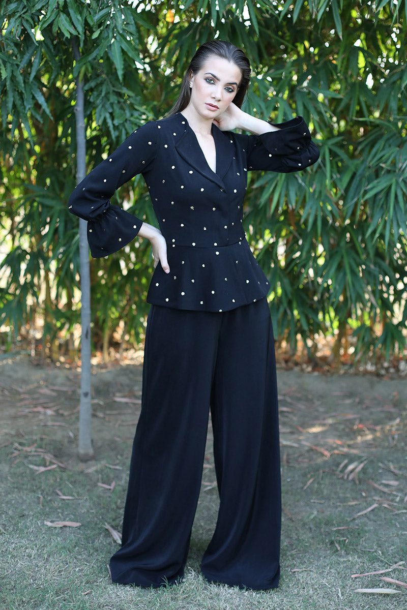 Notch Collar Jumpsuit