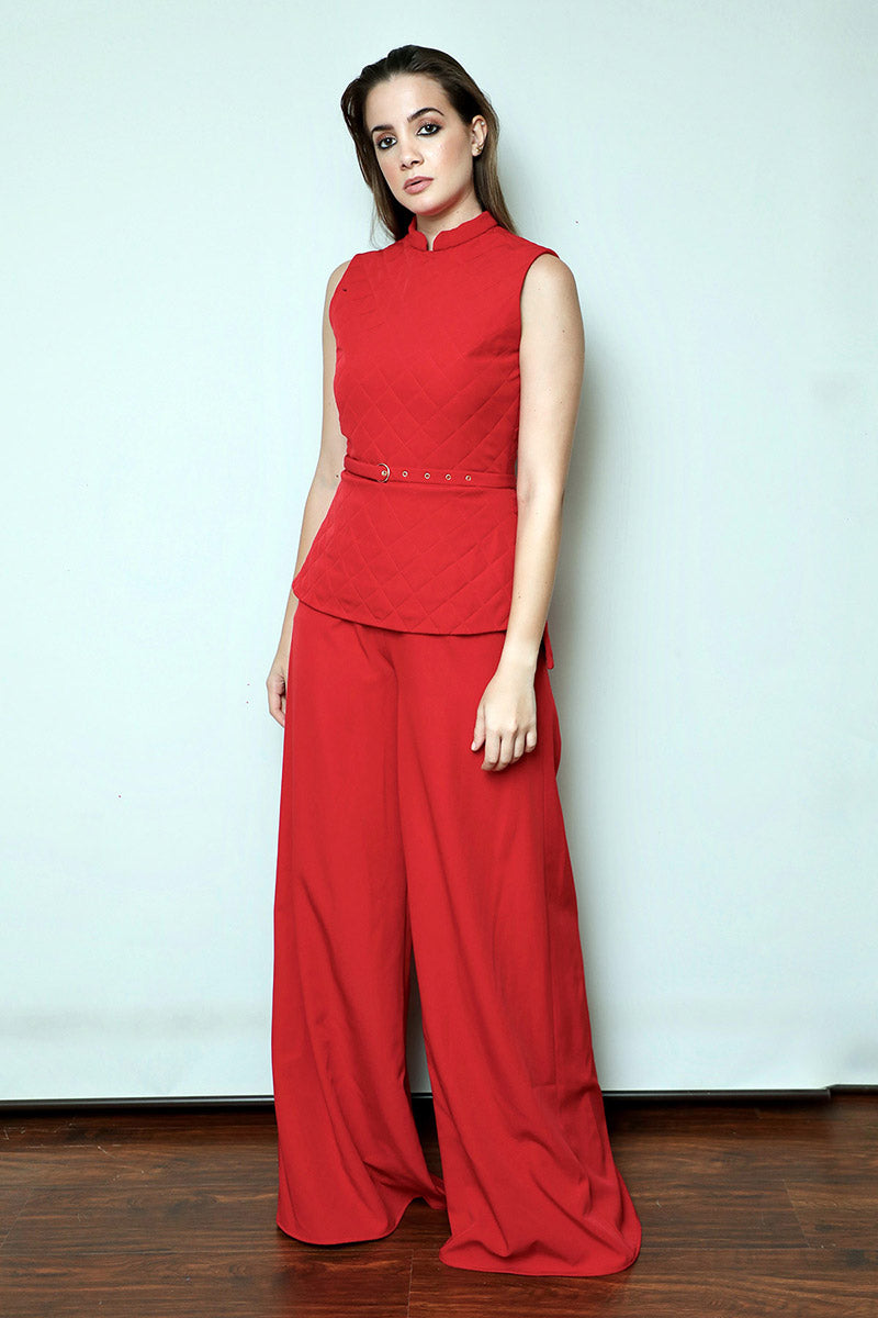 Band Neck Jumpsuit