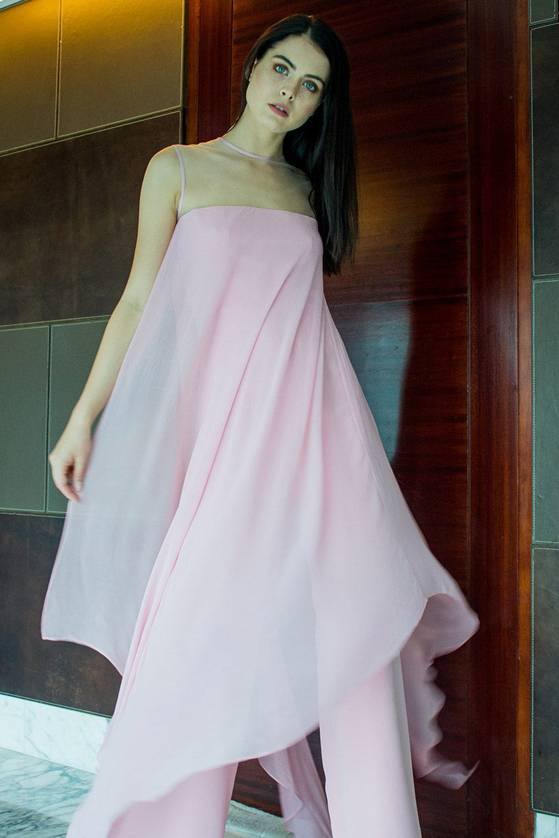 Jumpsuit with Asymmetric Drape