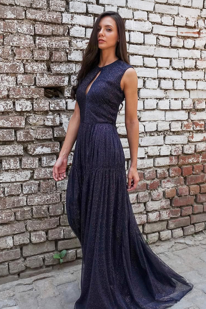 Embellished Tulle Gown